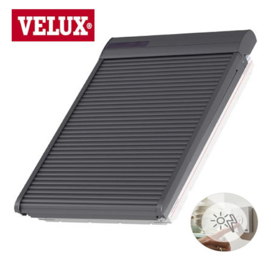 VELUX Solar Rollladen SSL 0000S Alu dunkelgrau