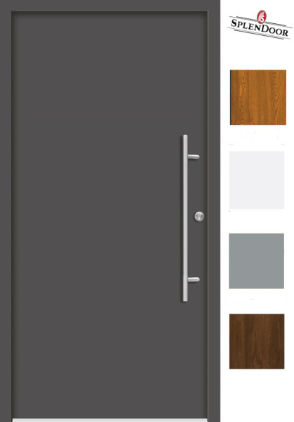 Splendoor Haustür Passivedoor Premium Mod. B05 Anthrazit ähnl. RAL 7016