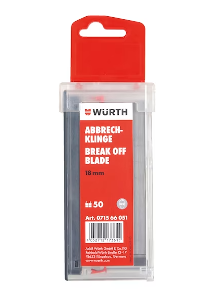 Würth Abbrechklinge 18mm 50 Stk