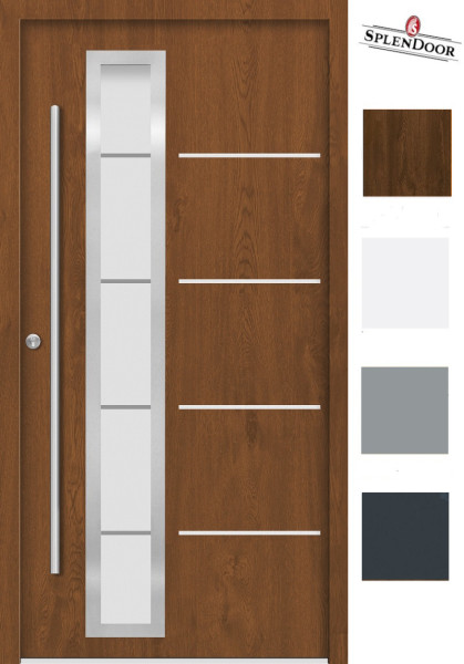 Splendoor Haustür Passivedoor Premium Mod. B06 Golden Oak